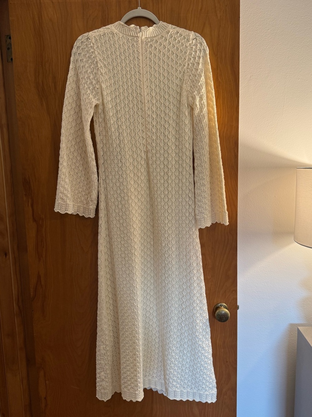 NWOT Hyacinth House Cream Pointelle Knit Colby Midi Dress - Picture 8 of 10